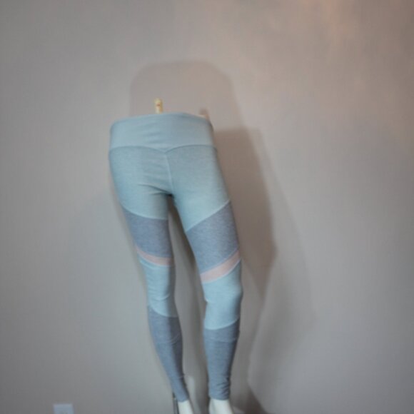 Alo Yoga Alosoft Sheila High waist leggings in blue Grey and pink sz Small - Picture 6 of 8